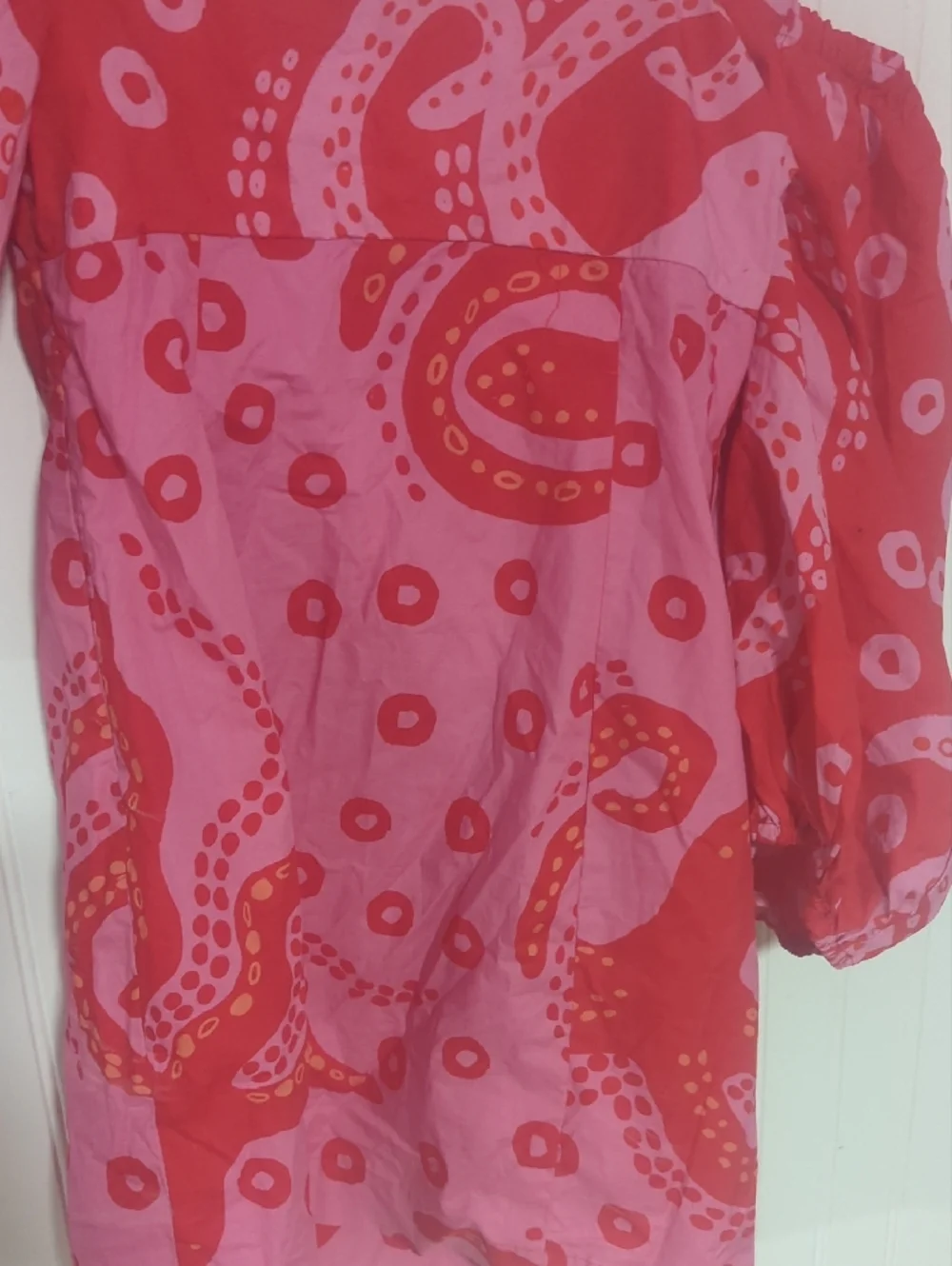 Farm Rio Octocool Puff Sleeve Mini Dress - Picture 7 of 7
